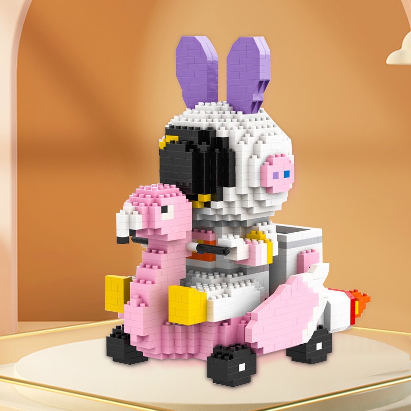 Mô Hình Đồ Chơi Lắp Ráp Xe Mô Tô Phi Hành Gia Cỡ Nhỏ