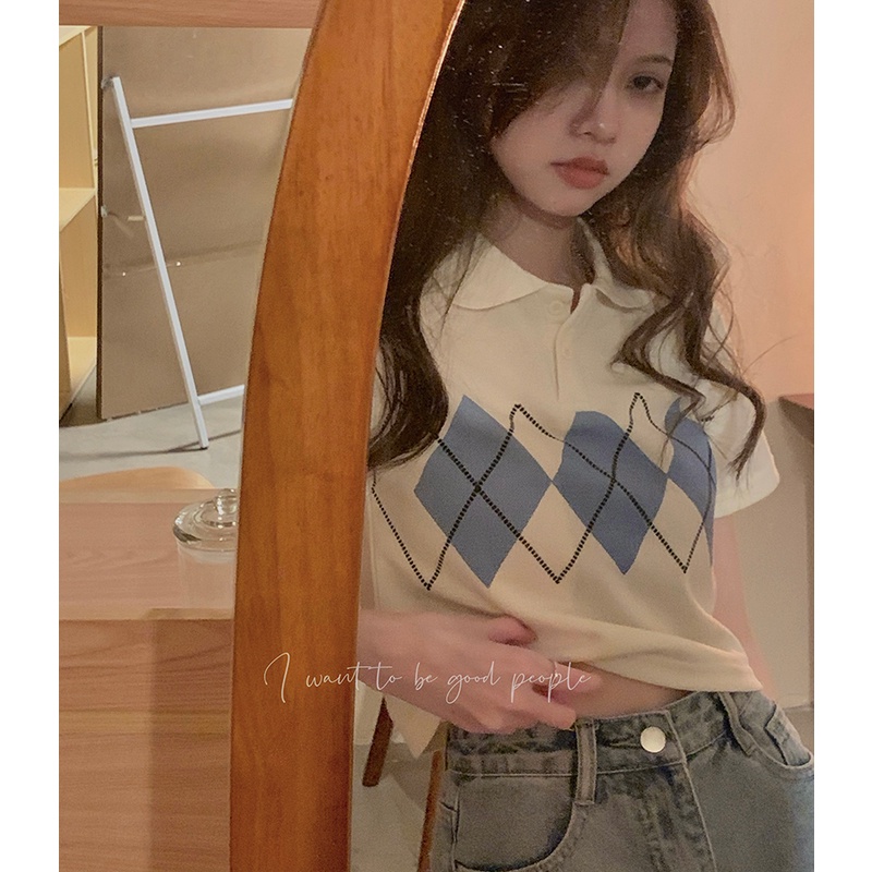 Áo thun croptop ZHELIHANGFEI phong cách cổ điển gợi cảm cho nữ