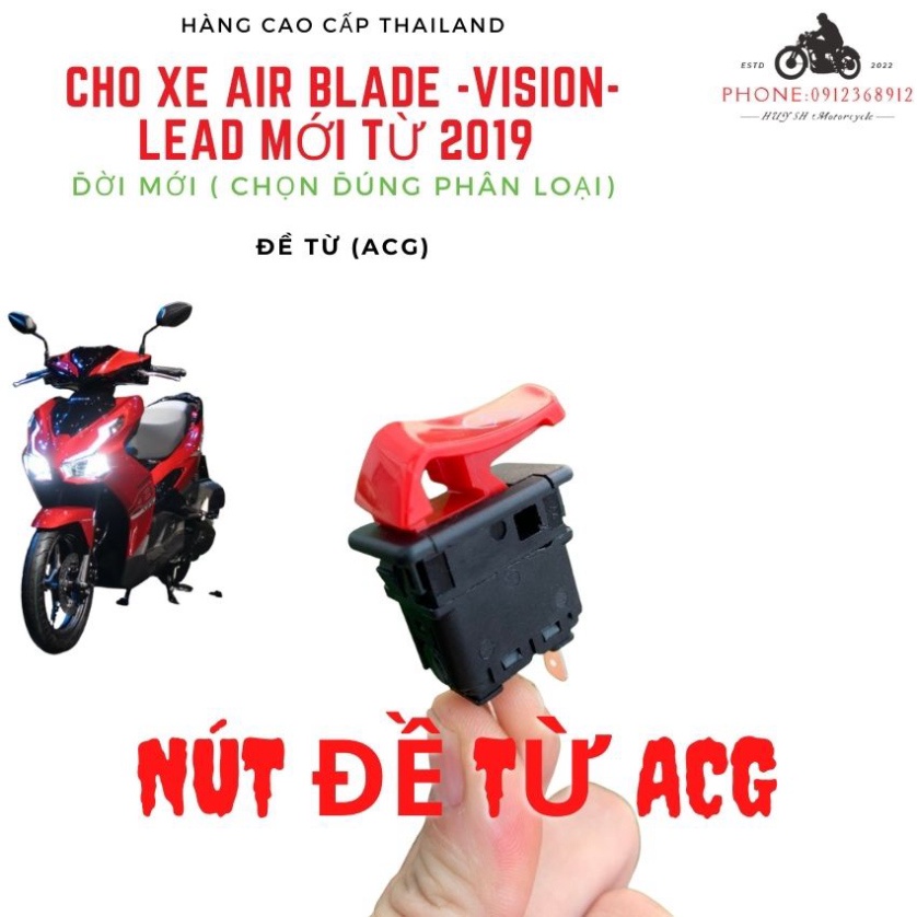 Air Blade 2023 125/160 Bộ Công Tắc Màu Đỏ ( Dùng Ab 2020-2023) Lắp như Zin Hàng Cao Cấp