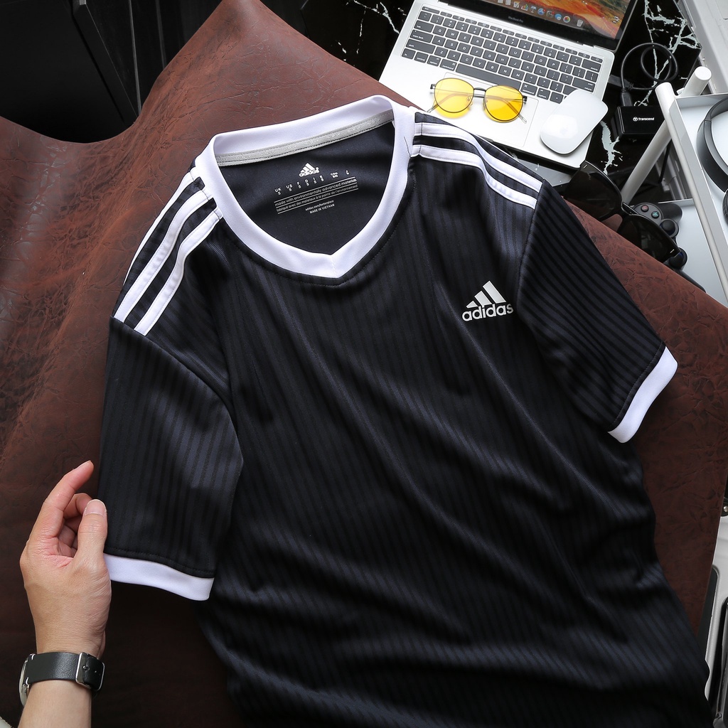 Áo thun thể thao nam cổ tim, chất liệu dệt kim cao cấp siêu mát, siêu thấm hút AD10