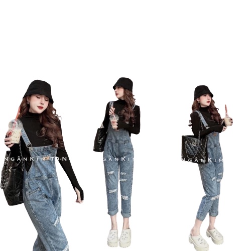 YẾM JEAN RÁCH DÁNG BAGGY TRẺ TRUNG ,THOẢI MÁI-YẾM BÒ NỮ