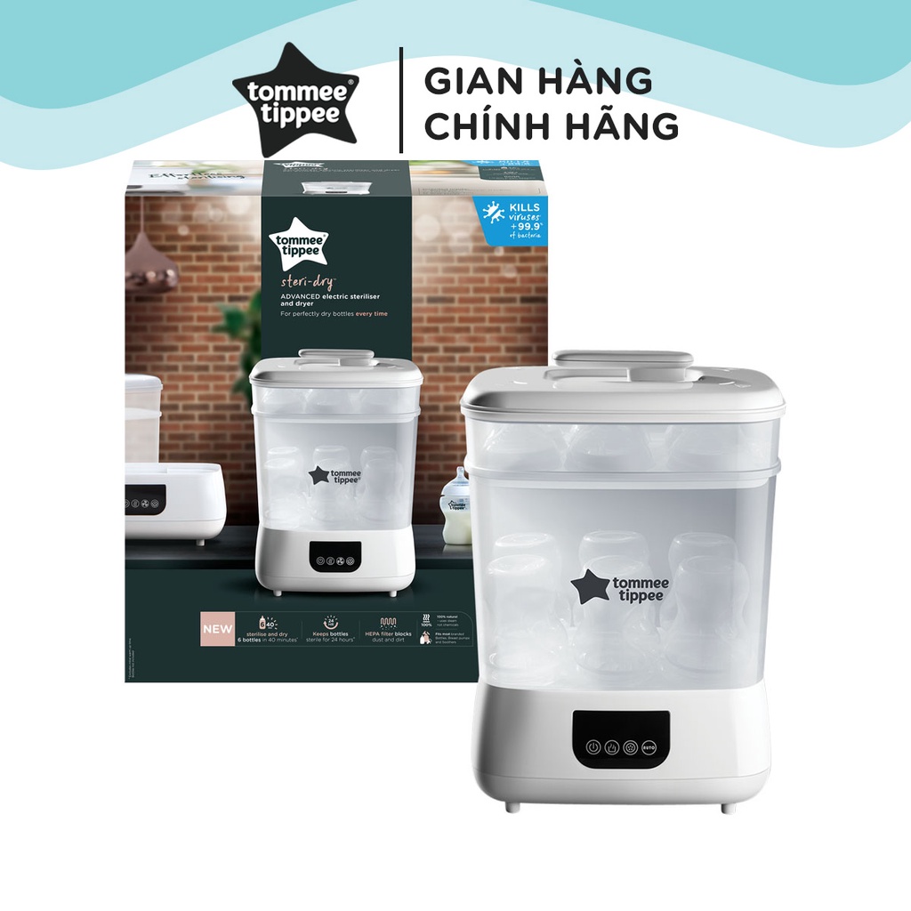 Máy tiệt trùng hơi nước và sấy khô Tommee Tippee Steri-Dry