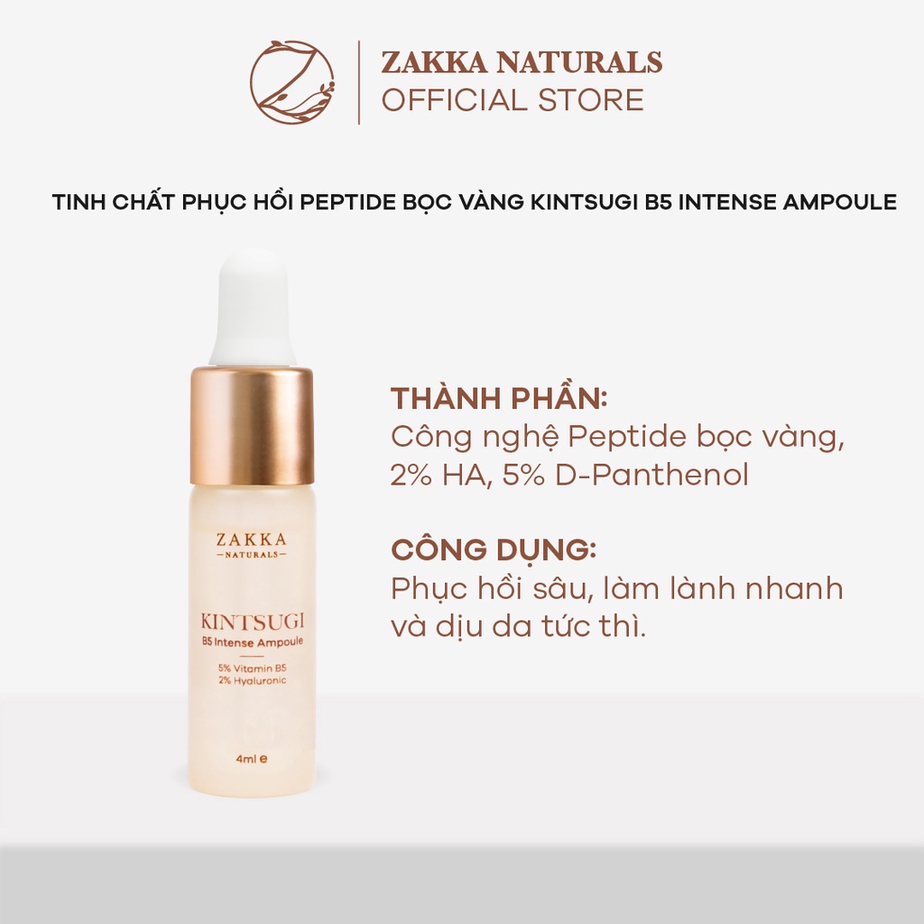 Trọn bộ 4 serum phục hồi da trắng sáng khoẻ đẹp Zakka Naturals