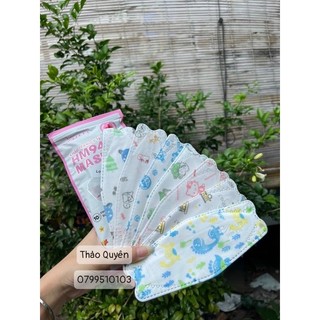 Combo 50 chiếc khẩu trang 4d cho bé