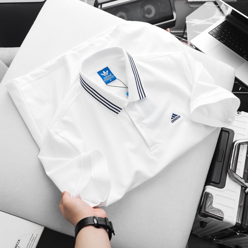 Áo polo viền cổ , polo thêu das