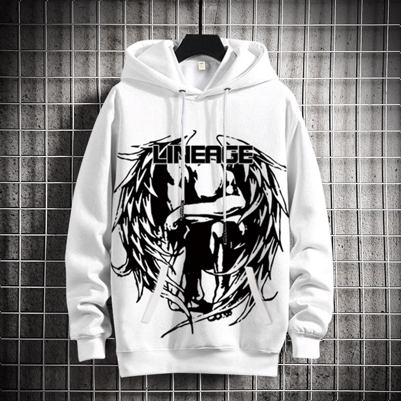 Áo Hoodies Nam Dài Tay Có Mũ Mẫu Mới Họa Tiết Thiên Thần Và Ác Quỷ Phong Cách Cá Tính Thời Trang XƯỞNG MAY THANH