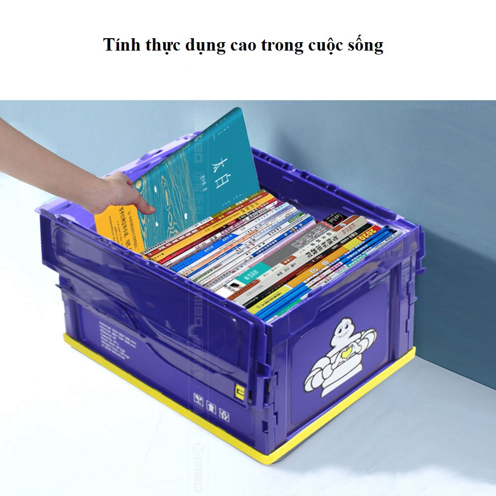 Thùng lưu trữ gấp gọn trên ô tô Michelin  - thùng đựng đồ trên xe hơi có nắp đậy an toàn với nhiều kích thước (18L