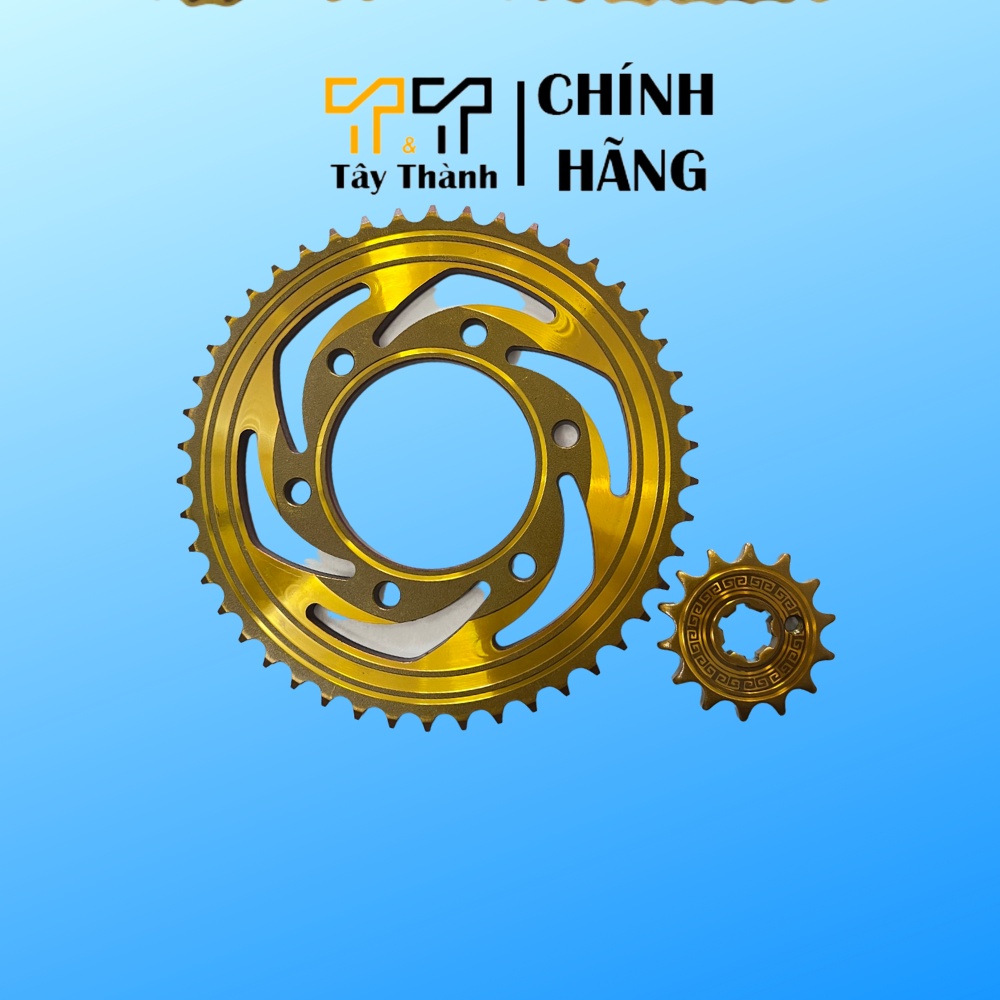 NSD Ex 155 - màu vàng, thông số 46T và 47T-14T, xuất xứ Thái Lan - Tây Thành Shop chuyên nhông sên dĩa exciter 155 VVA