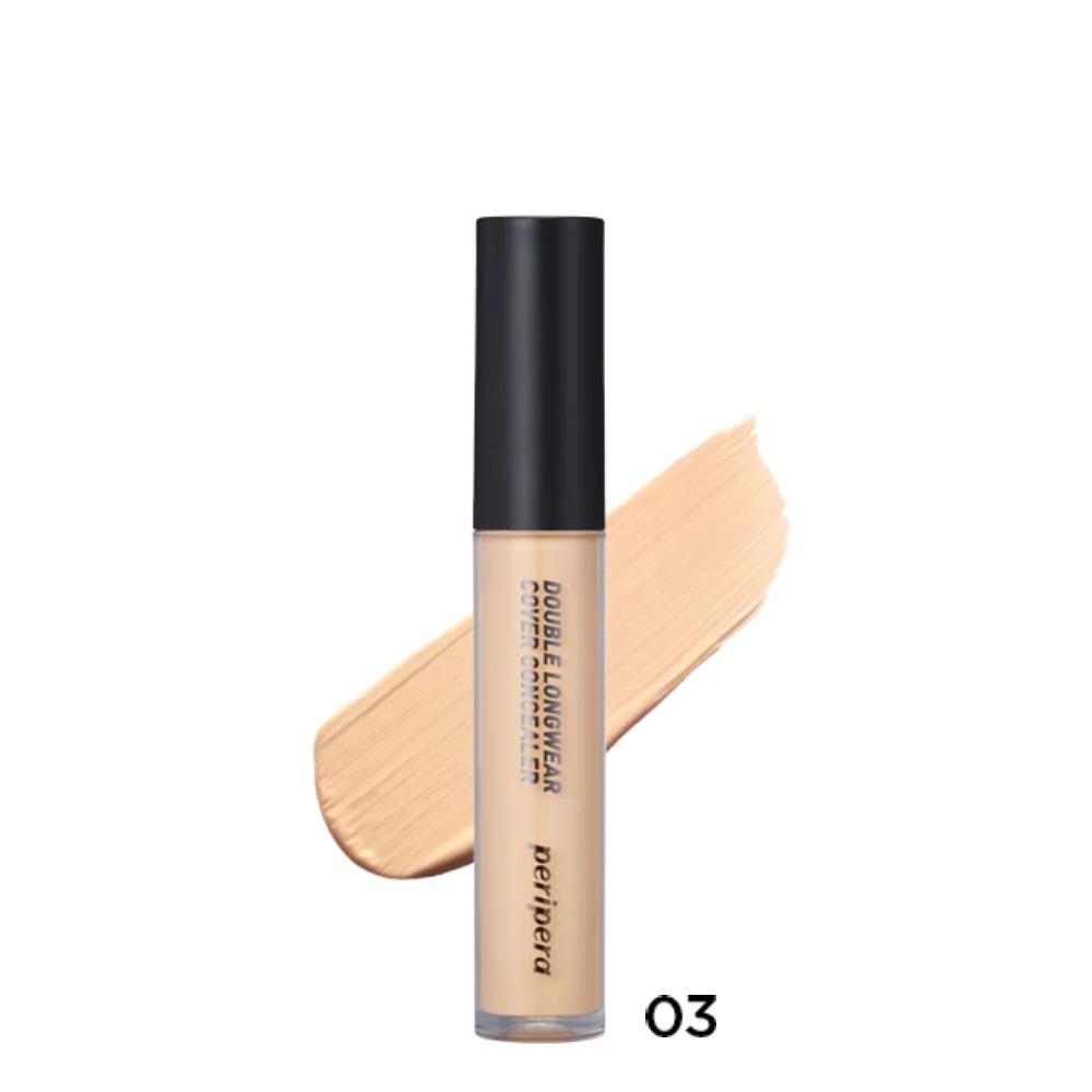 Kem Che Khuyết Điểm Peripera Double Longwear Cover Concealer 5.5g-03 Classic Sand