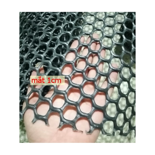 Lưới Nhựa Sàn Mủ chăn nuôi HC màu Đen - Khổ cao 50cm - Nhận đặt hàng theo yêu cầu