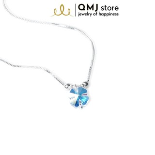 [Mã SKAMCLU8 giảm 10% cho đơn từ 100K] QMJ Dây chuyền bạc 925 cao cấp phale cỏ bốn lá 7 màu - Q422