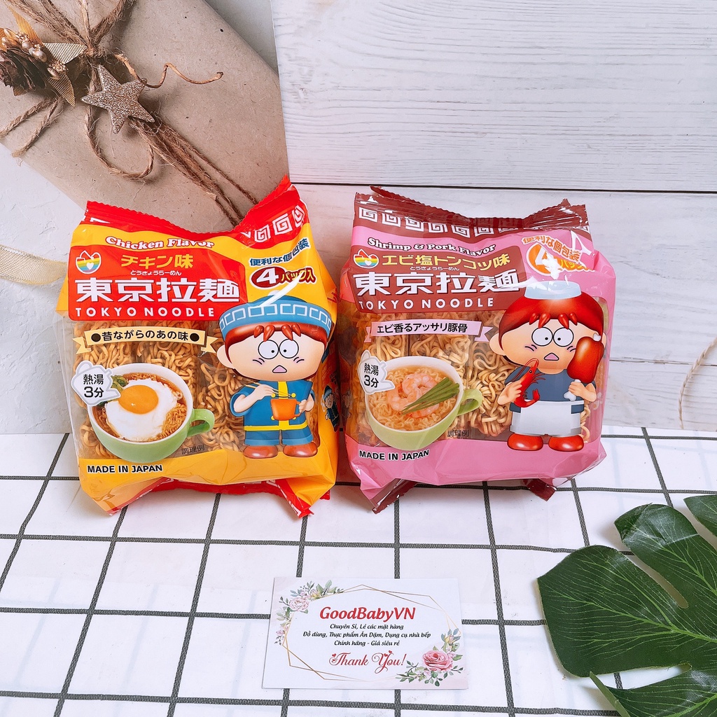 Mì ăn liền Tokyo Noodle cho trẻ em 120gr (30gr x 4 gói) Goodbabyvn