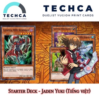 Bài in tiếng việt - bộ bài yugioh - starter deck - jaden yuki