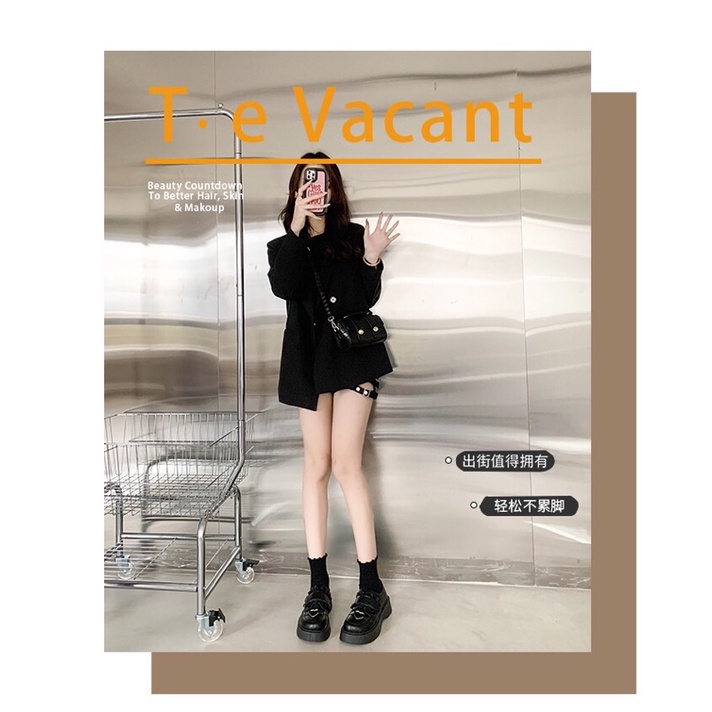 Giày Da nữ Retro Xuân Thu 2023 Mary Jane Nhật Bản ✨✨✨