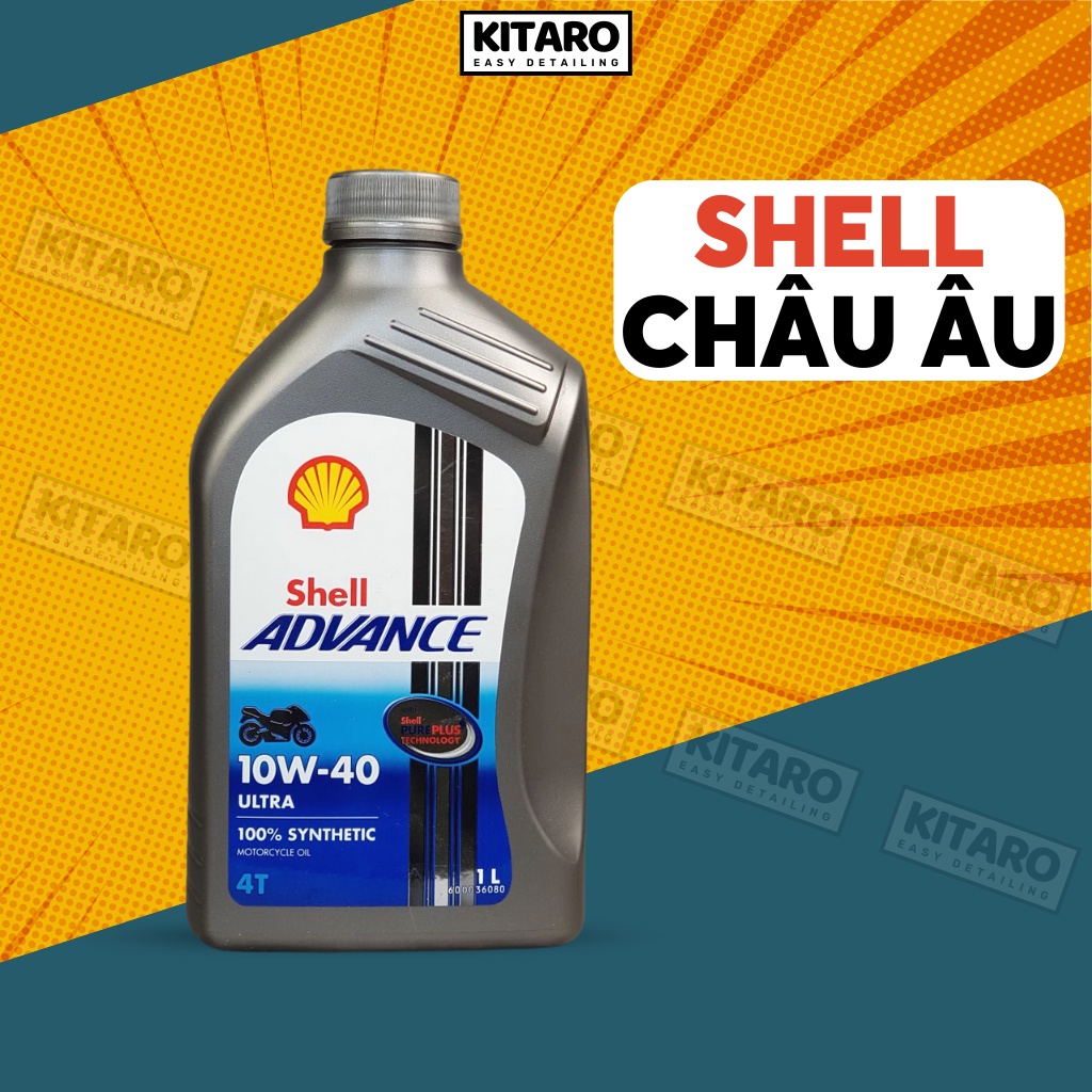 Nhớt Shell Advance Ultra 10w40 Châu Âu (Tem 2 lớp)
