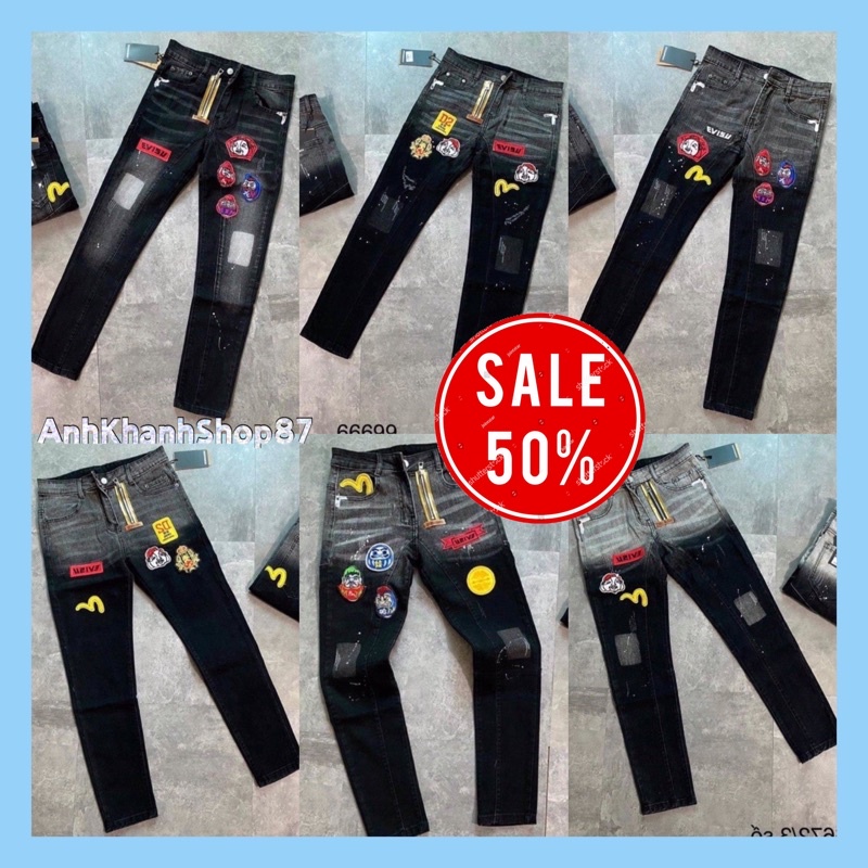 Quần Bò Côn EVISU Cực Ngầu Chất Chơi Người Dơi Cho Ae (sz 28-32)