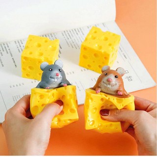 Đồ chơi Trung Thu Chuột bóp dẻo, Squishy Chuột phomat