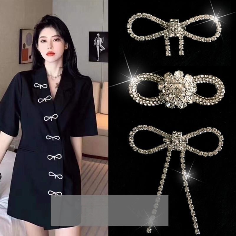 Trâm Cài Áo Hình Nơ Đính Ngọc Trai Dáng Dài 14 Kiểu Thời Trang