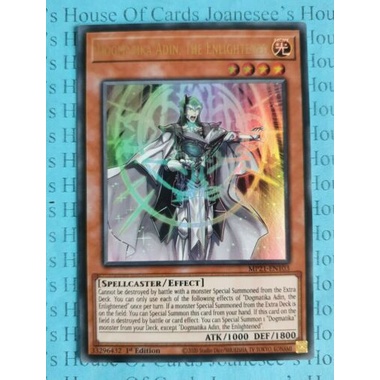 THẺ BÀI YUGIOH PHIÊN BẢN TIẾNG ANH: Dogmatika Adin, the Enlightened - MP21-EN103 - Ultra Rare 1st Edition
