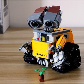 Mô hình lắp ráp lego 3D robot Wall-E nanoblock dễ thương, đồ chơi thông minh kích thước 36x29cm