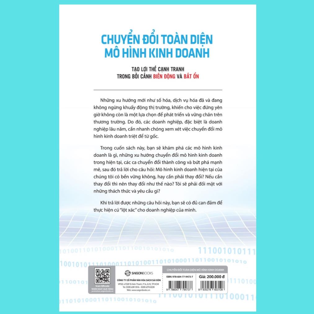 SÁCH - Chuyển đổi toàn diện mô hình kinh doanh - SaiGonBooks