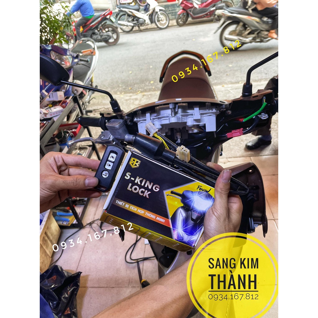 Khóa chống trộm xe máy Jupiter Finn 2022 2023 2024 | S-king Lock Found