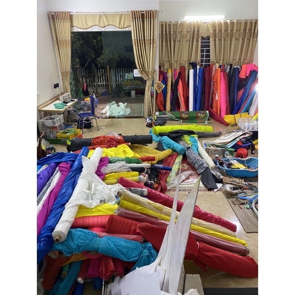 Vải ca rô  chống thấm may diều