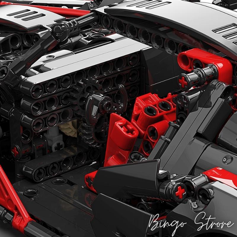 MÔ HÌNH LẮP RÁP SIÊU XE LAMBORGHINI 1394 CHI TIẾT TỈ LỆ 1:14