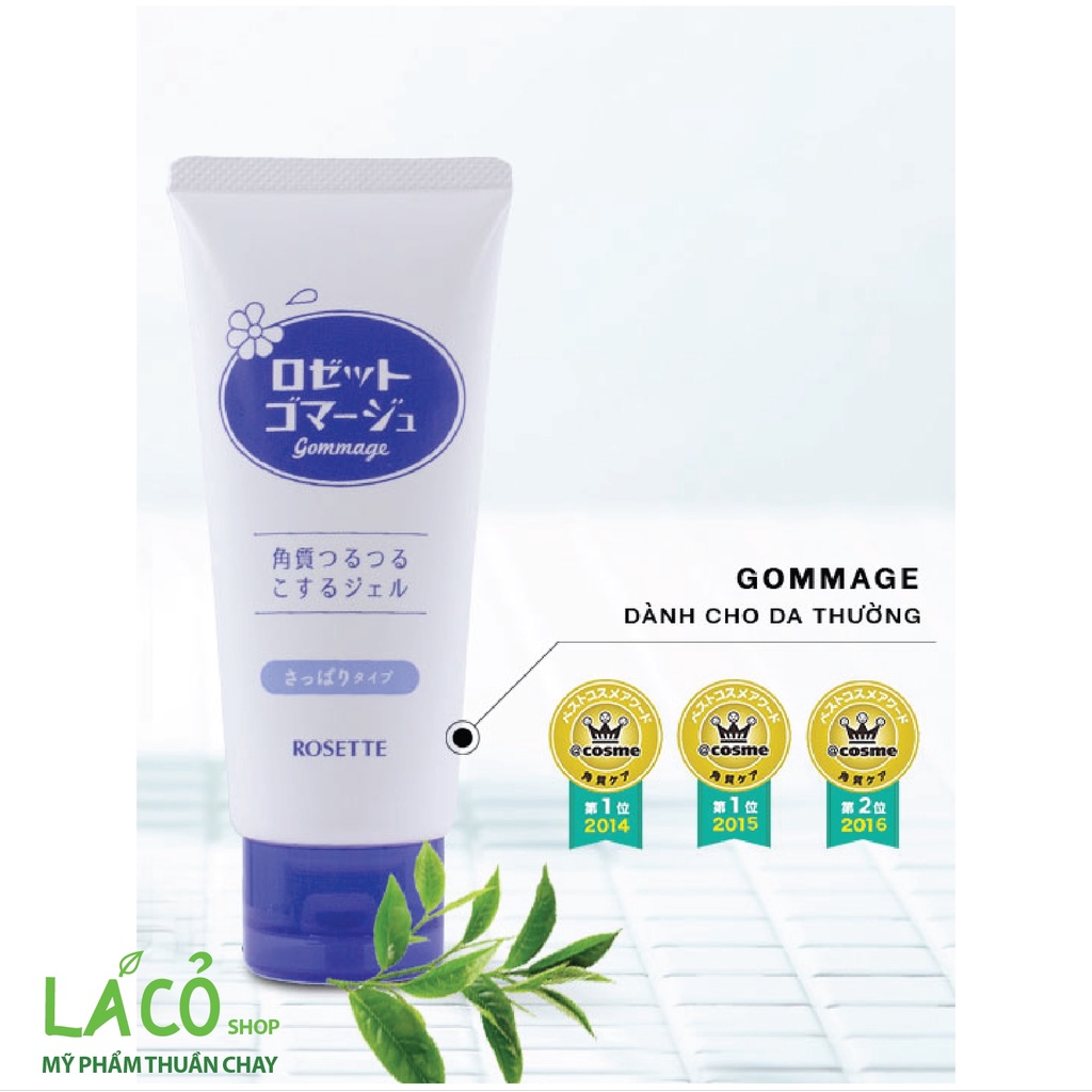 Tẩy da chết rosette nhật bản chính hãng tẩy tế bào chết da mặt rosette gommage peeling gel 120g No.1 Cosme kem tẩy da