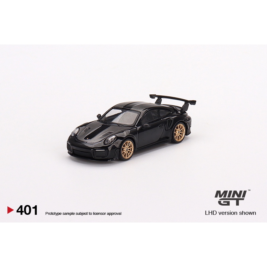 Ducstore.vn Xe mô hình MiniGT #401 - Porsche 911 GT2 RS Weissach Package Black