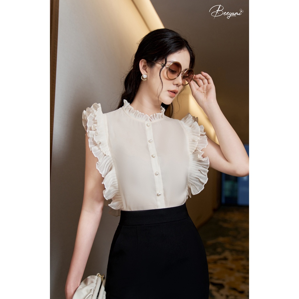 Chân Váy Chữ A Ngang Gối Simple Lady - Vải Garbadine cao cấp co giãn