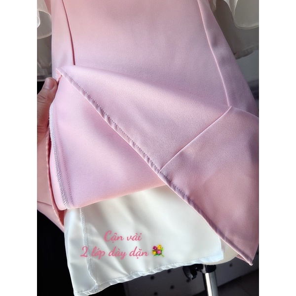 Đầm Nữ Cúp Ngực Phối Bèo Trễ Vai EDA - Váy Thiết Kế Tapta Dáng Ngắn Xinh Xắn | BigBuy360 - bigbuy360.vn