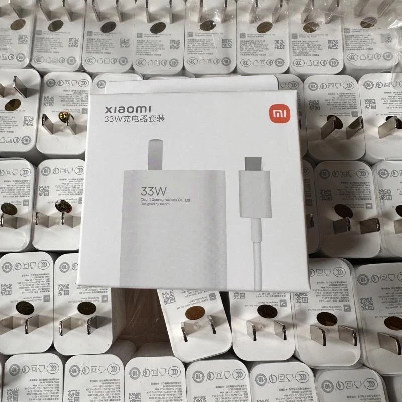 Sạc nhanh Xiaomi 33W Mi Charge Turbo kèm dây sạc Type C - Hàng chính hãng bảo hành 12 tháng