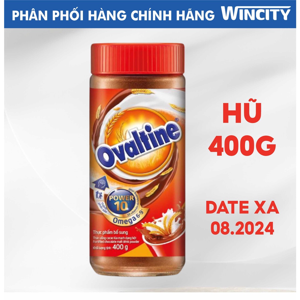 Bột Cacao Lúa Mạch Ovaltine - Hũ 400g Date 08.2024