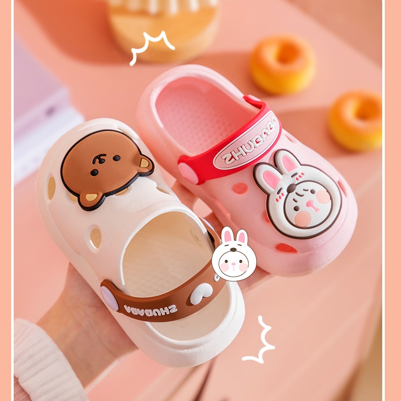 Dép cho bé ZHUBABA, dép cross cho trai bé gái siêu nhẹ chống trơn trượt