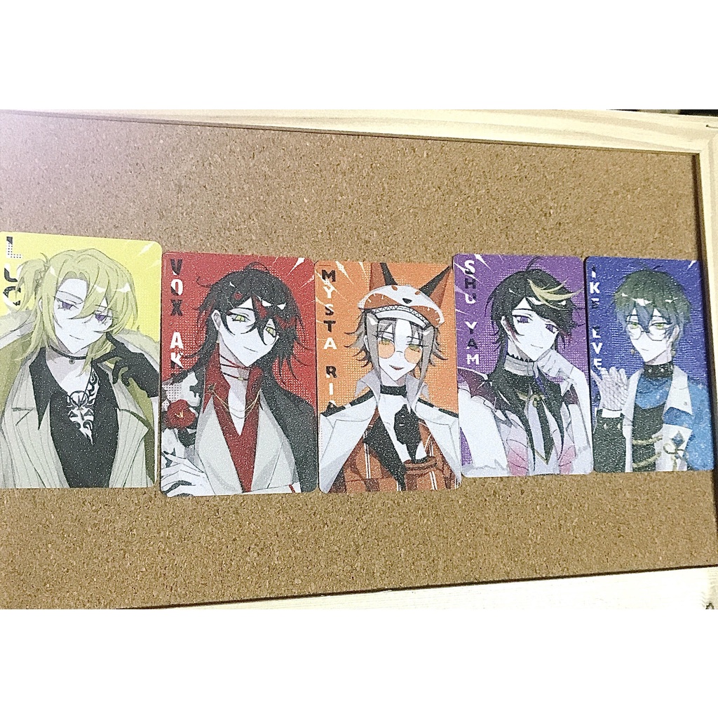 Card bo góc gacha set Luxiem Luca & Vox & Mysta & Shu & Ike
