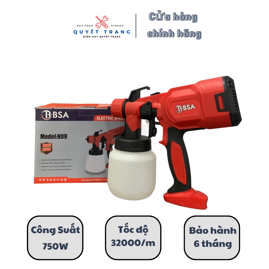 Máy Phun Sơn Điện Cầm Tay SPRAY GUN 750W Nội Địa Trung Bảo Hành 6 Tháng