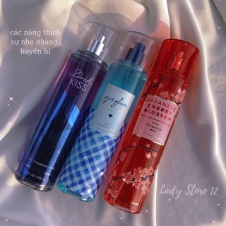 Xịt thơm body mist Bath And Body Works, Victoria Secret toàn thân hương nước hoa