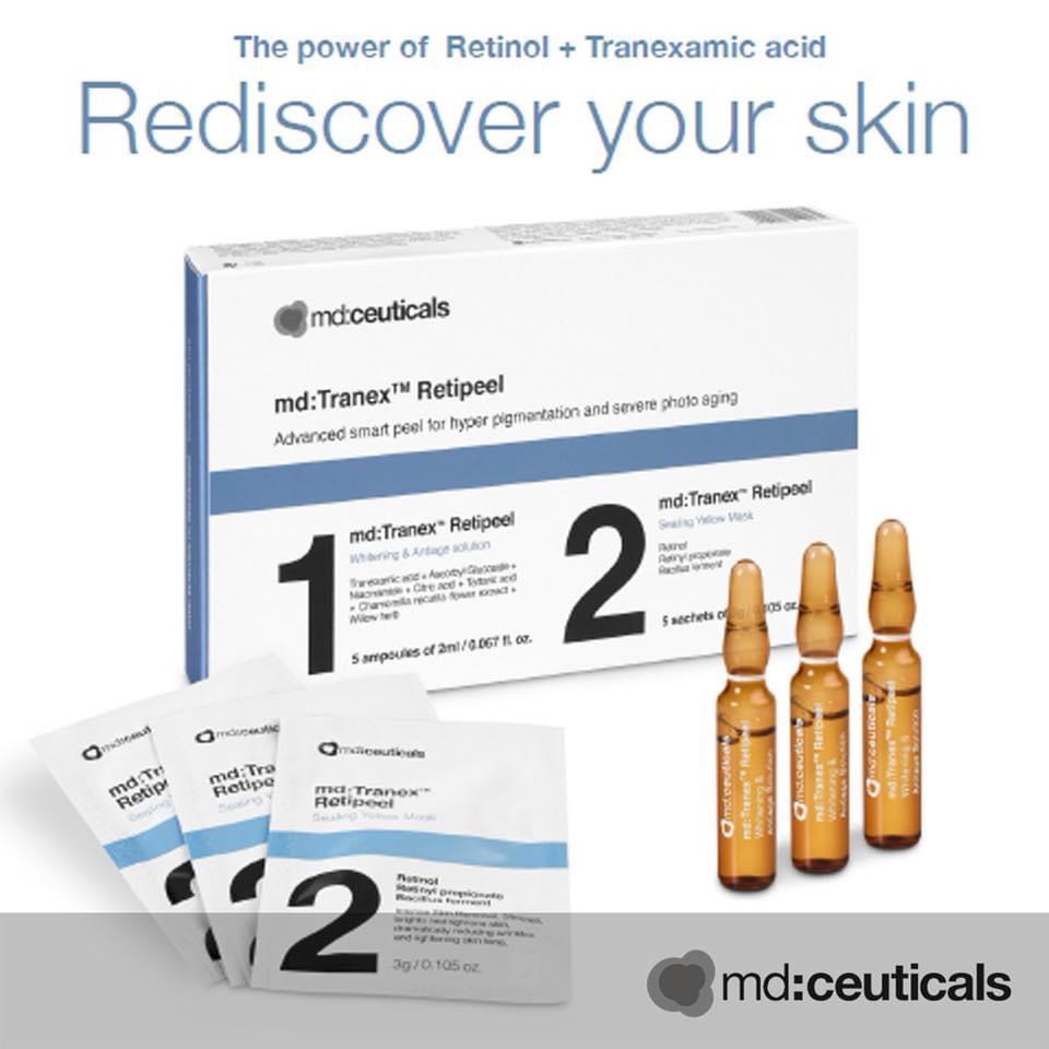 MD TRANEX RETIPEEL ,1 set thay da sinh học chuyên nghiệp