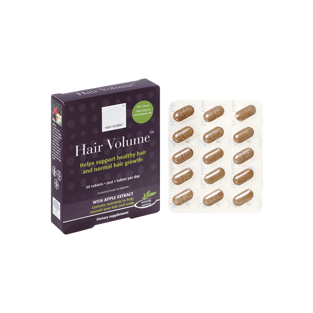Viên Uống Hair Volume cho mái tóc chắc khỏe hộp 30 viên