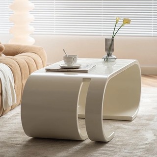 Bàn gỗ Roll trắng cao cấp | Roll Table
