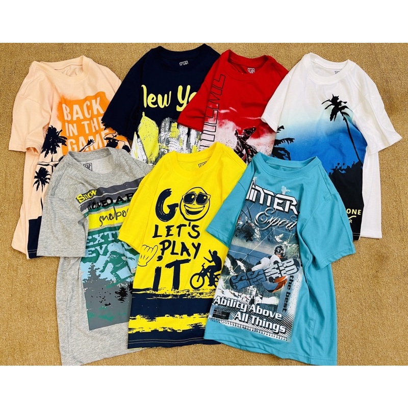 Áo cộc tay bé trai 25-60kg