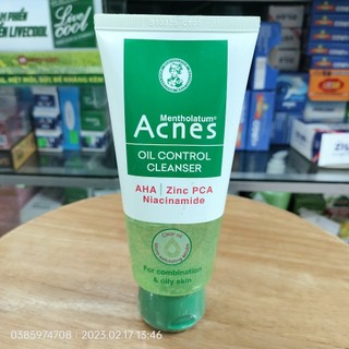 Sữa rửa mặt gel rửa mặt srm acnes kiểm soát nhờn acnes oil control cleanser 100g