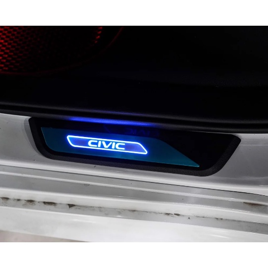 Nẹp Bước Chân Ngoài Có Đèn Led Cao Cấp Dành Cho Xe Honda CIVIC