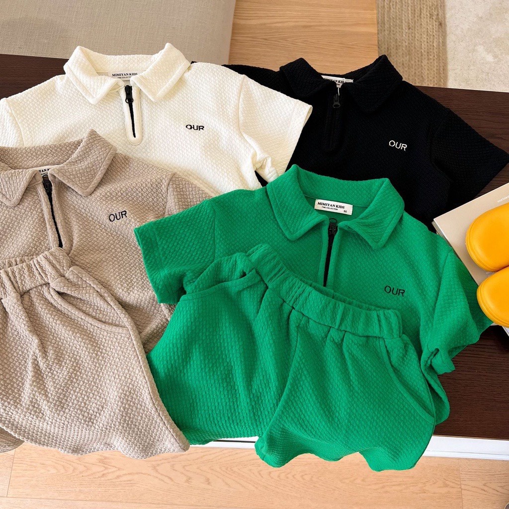 Áo Polo Cho Bé Trai Chất Liệu Cotton Thiết Kế Trơn Trẻ Trung Năng Động Cho Bé Từ 10- 35kg - BAOBAO KIDS