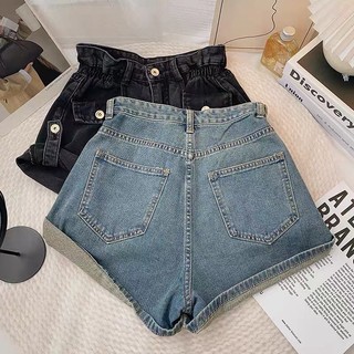 (Ảnh thật) Quần Short Jean Xòe Chun Eo Hèo Studio