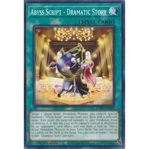 Thẻ bài yugioh abyss script - dramatic story - phhy-en064 - common 1st edition