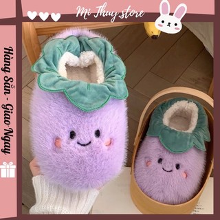 Giày bông cà tím XIXITIAO siêu dễ thương cute ulzzang loại 1 quảng châu