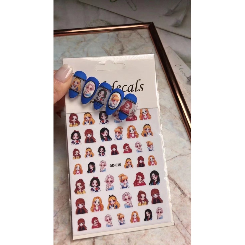 mã sticker cô gái dd610