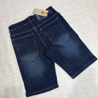 Quần short jean nam xanh trơn, quần bò lửng chất co giãn Tp_shop_87 ms001
